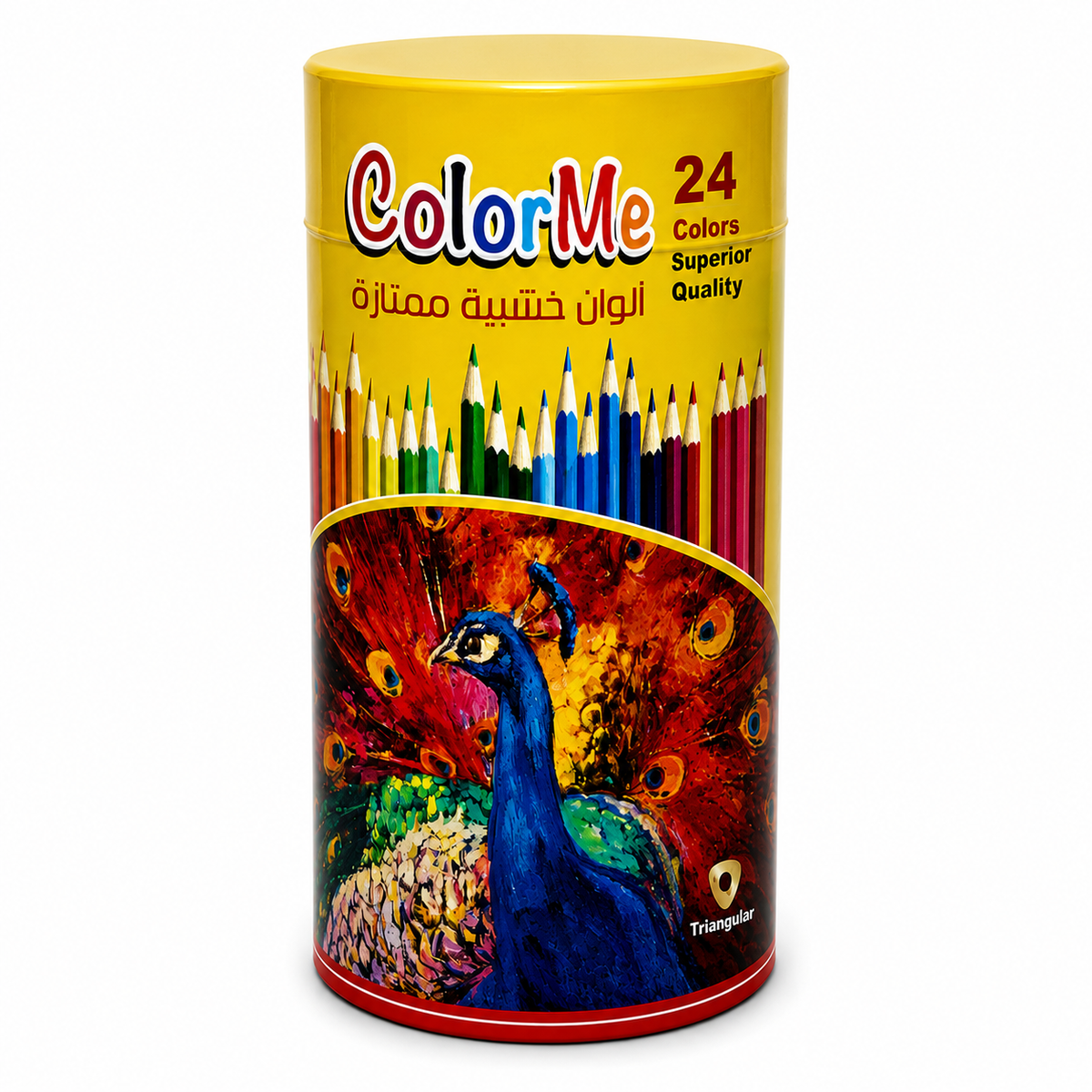 A&T Color Me Colored Short Pencils 12 Color Cylinder || الوان خشبية قصيرة كولور مي ١٢ لون