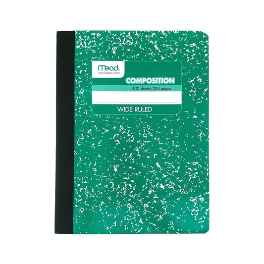 Mead Composition Book Wide Ruled 100 Sheets Green