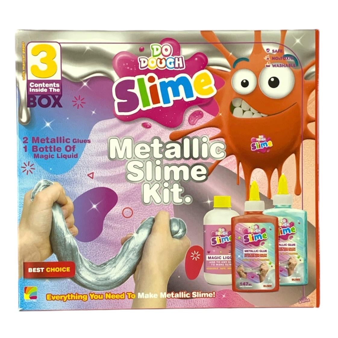 Do Dough Metallic Slime Kit 3 Pcs || مجموعة سلايم ميتاليك ٣ قطع دو دوه