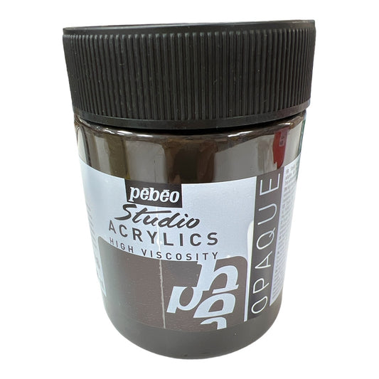 Pebeo Studio Acrylics High Viscosity 500 ml Mars Black || الوان بيبيو اكريليك 500مل اسود
