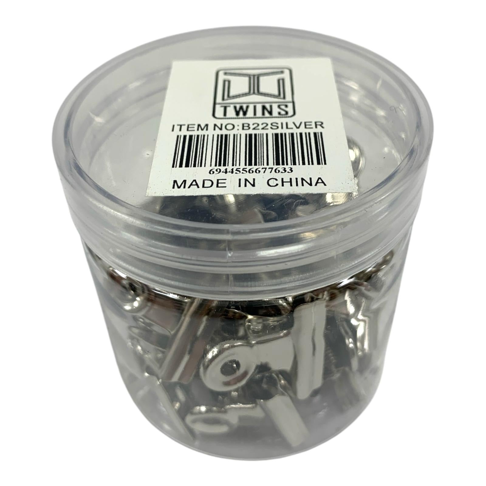 A&T Paper Clips 22 ml Silver || مشبك ورق اي اند تي فضي ٢٢ مل