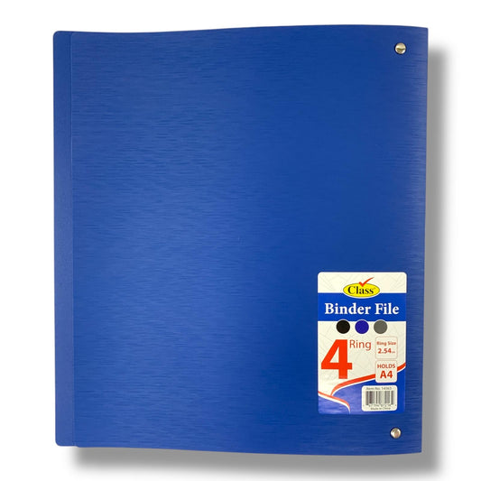 Class 4 Ring Binder File Blue Color || ملف كلاس 4 حلقات لون ازرق