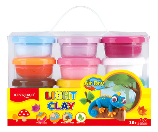 Keyroad Light Clay 12 Color Set || مجموعة طين صلصال كي رود 12 لون