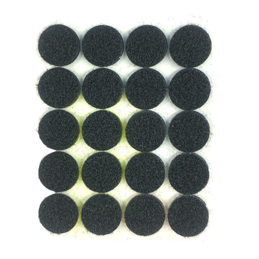 A&T Black Circular Velcro Small Size || عاشق و معشوق لون اسود دائري صغير اي اند تي