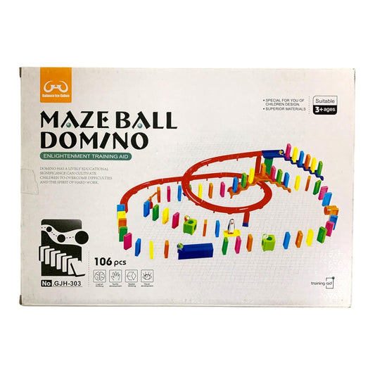 Maze Ball Domino 106 PCS || لعبة الدومينو للاطفال ١٠٦ قطعة