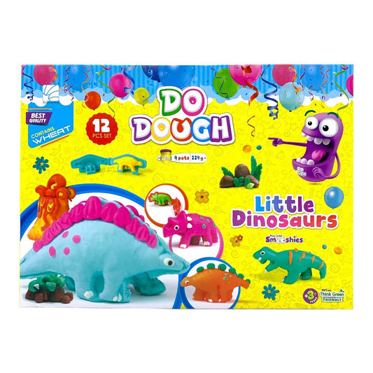  Do Dough Little Dinosaurs 12 pc Set || لعبة طين صلصال دو دوه الديناصورات ١٢ قطعة