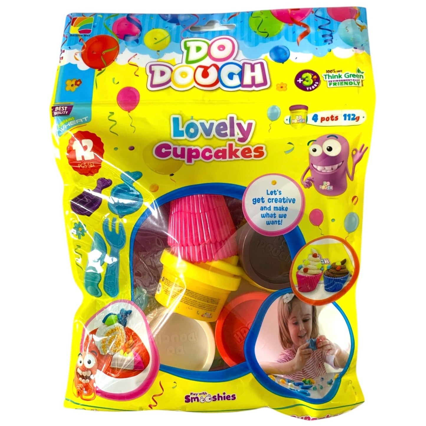 Do Dough Lovely Cup Cakes 12 Pc Set || مجموعة طين صلصال دو دوه ١٢ قطعة الكب كيك العجيب