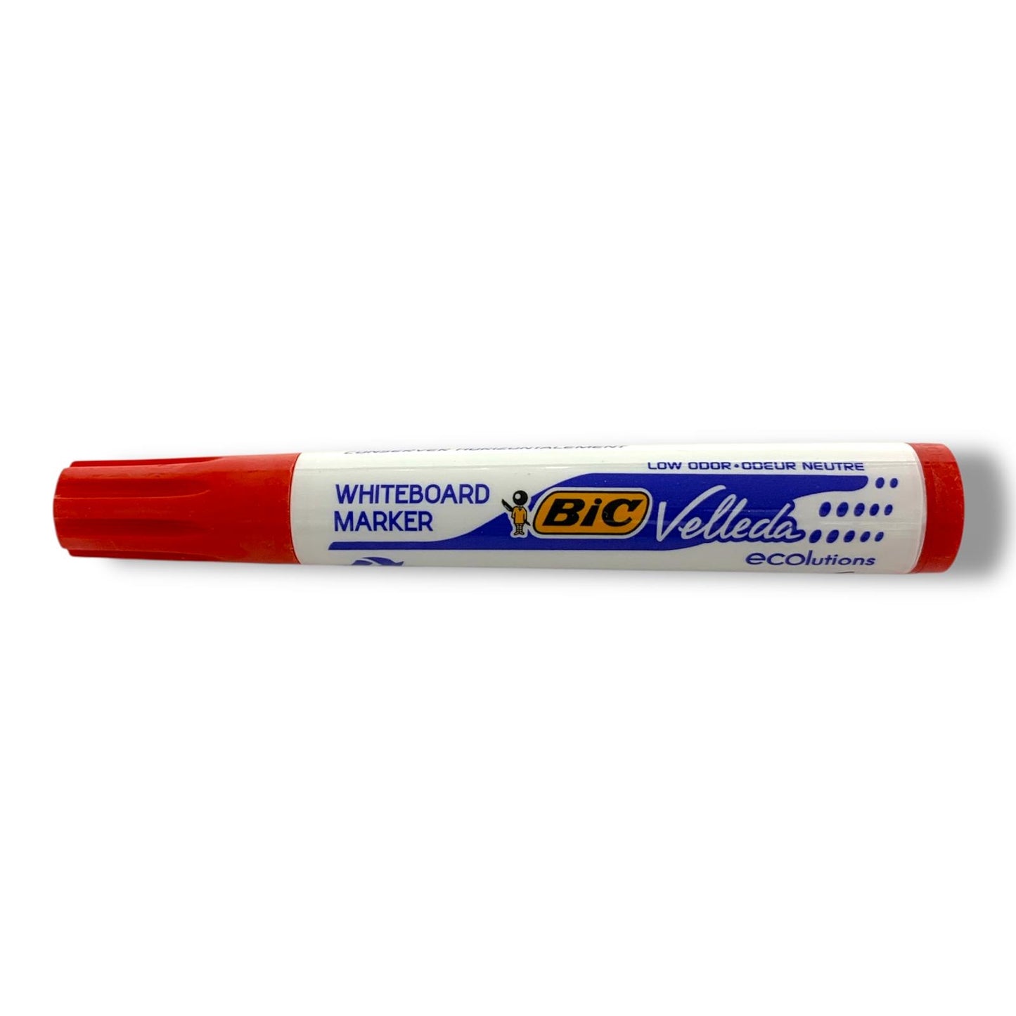 Bic Velleda Whiteboard Marker Round Tip Red || قلم صبورة بيك راس مدور فيليدا احمر