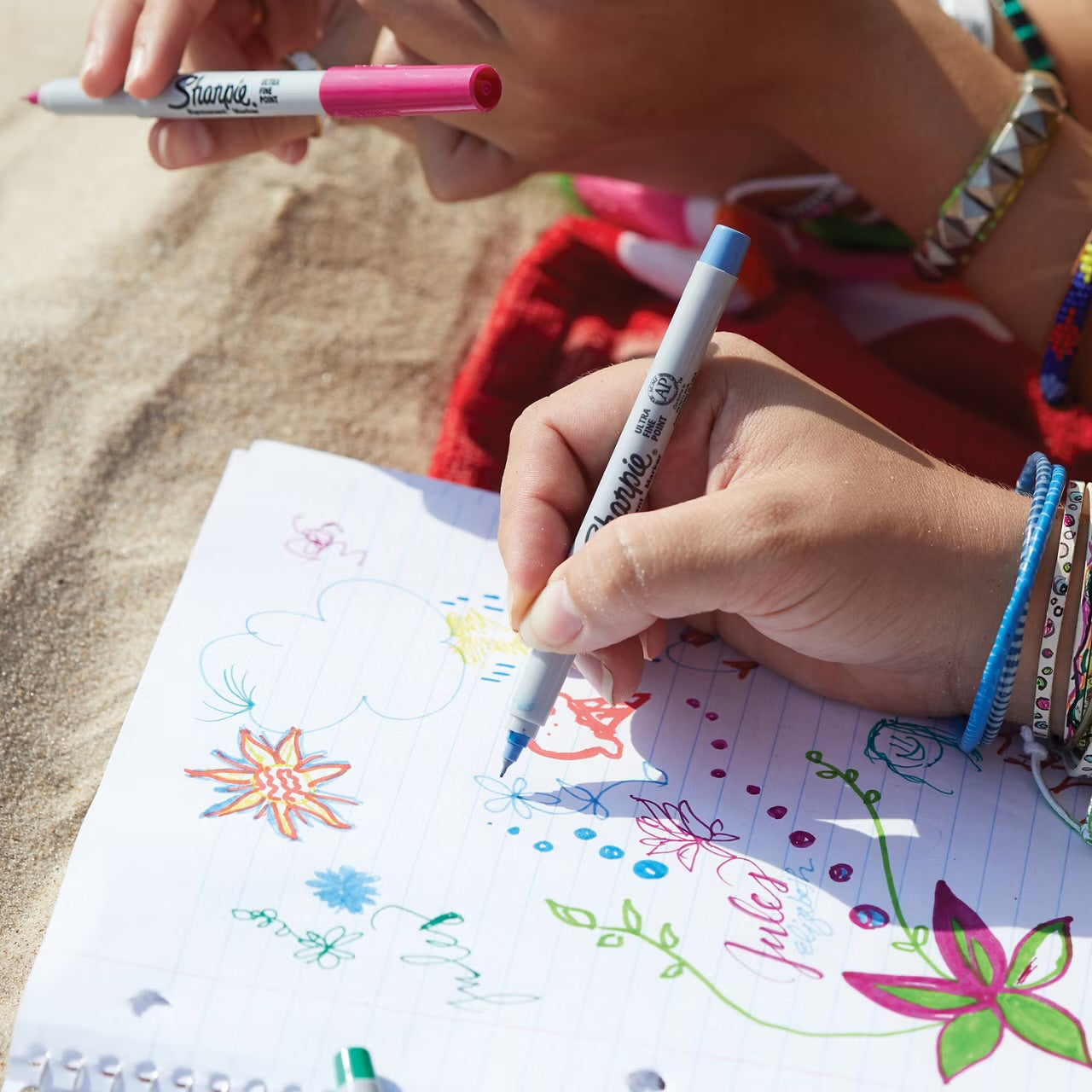 Sharpie Permanent Markers Set Special Edition Peacock 28 Pcs || مجموعة الوان شاربي ٢٨ لون طقم الطاووس