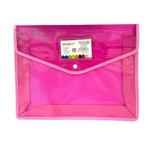 A&T Colored FC Files Pink || ملفات بلاستيك فلسكاب شفاف لون وردي