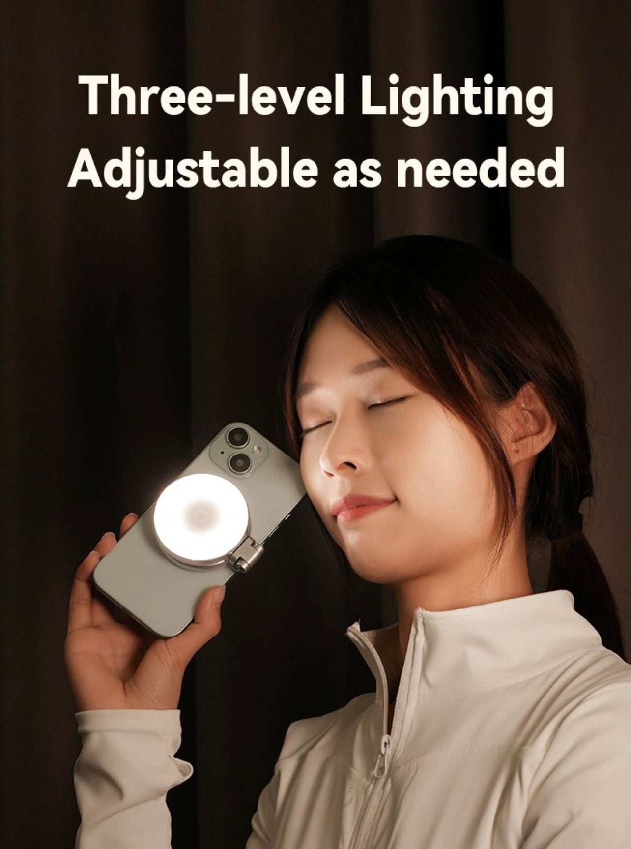 SMQ-TELESIN Portable Beauty Magnetic Fill Light – Model S5-BGD-01 || إضاءة مغناطيسية محمولة للموبايل من SMQ-TELESIN – الموديل S5-BGD-01