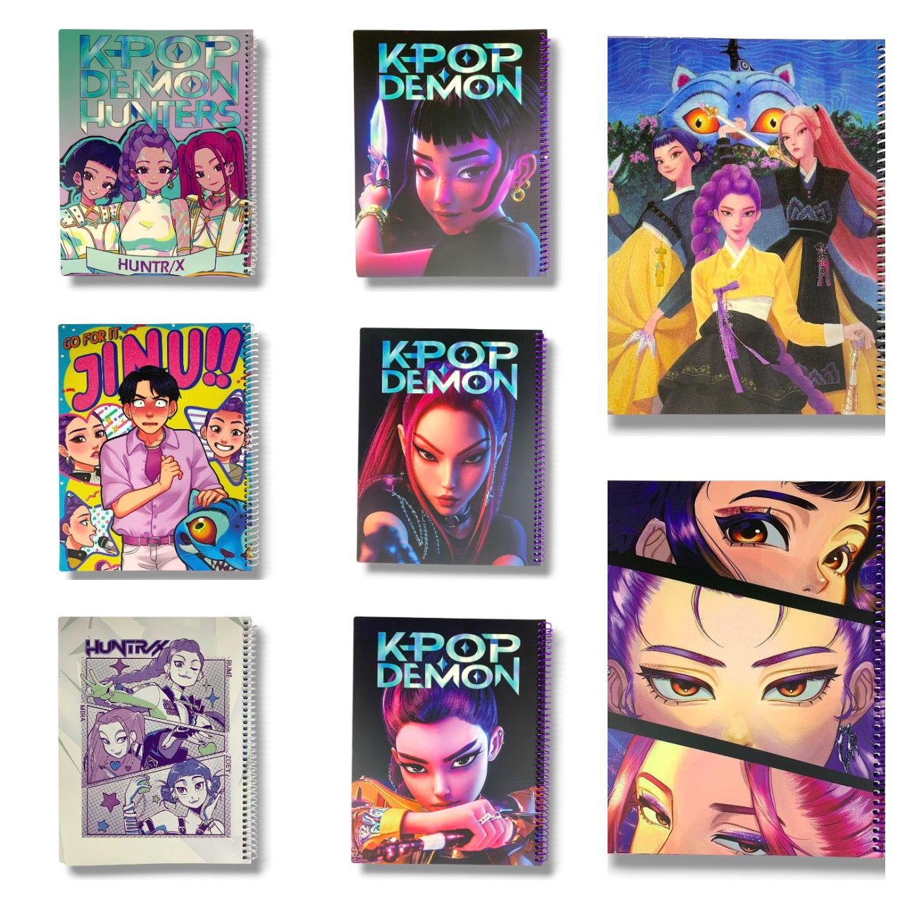 Kpop Demon Hunter Arabic Notebook 8x10 60 Pages Assorted Models || دفتر عربي ٨*١٠ عدد ٦٠ ورقة كي بوب ديمون هنتر موديلات متنوعة