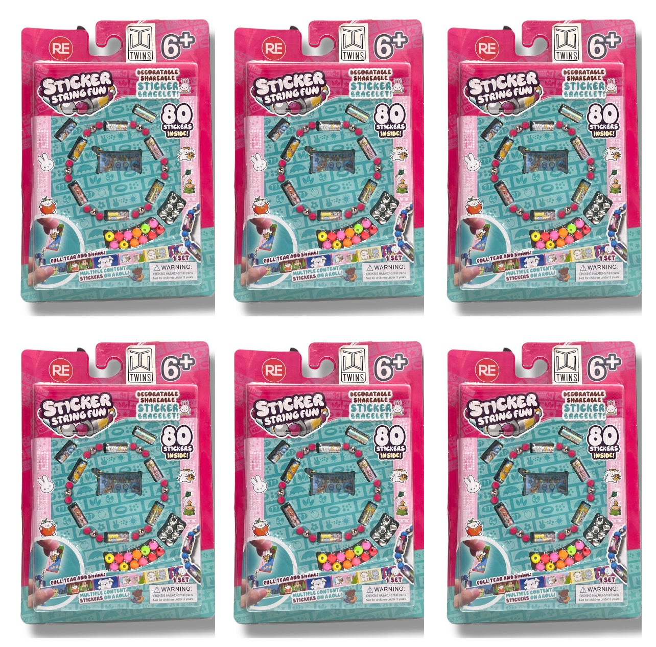 Sticker Package 80 pcs 6 Pack || مجموعة ستيكرات ٨٠ ستيكر ٦ علبة