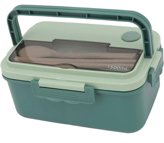 Lunch box Matcha Green || لانش بوكس مقسم حجم ١.٥ لتر لون اخضر ماتشا
