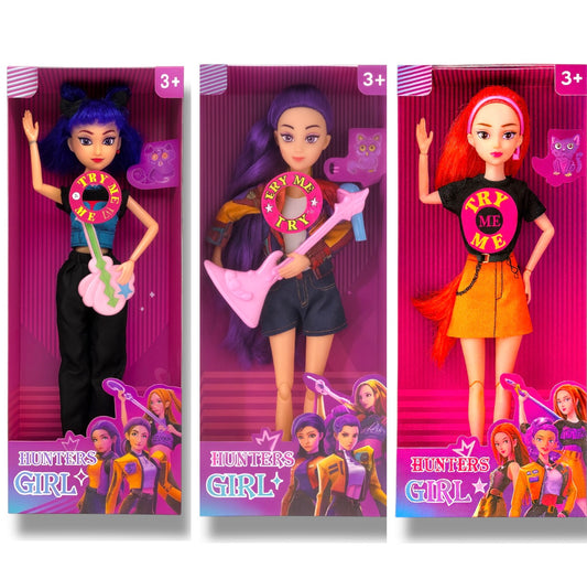 Kpop Demon Hunters Offer 3 Dolls Full Set || مجموعة كي بوب ديمون هنتر عرض ٣ عرايس مغنية