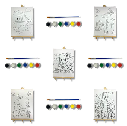 A&T Canvas For Kids 30*40 Assorted Models || كانفاس اطفال اي اند تي ٣٠*٤٠ موديلات متنوعة