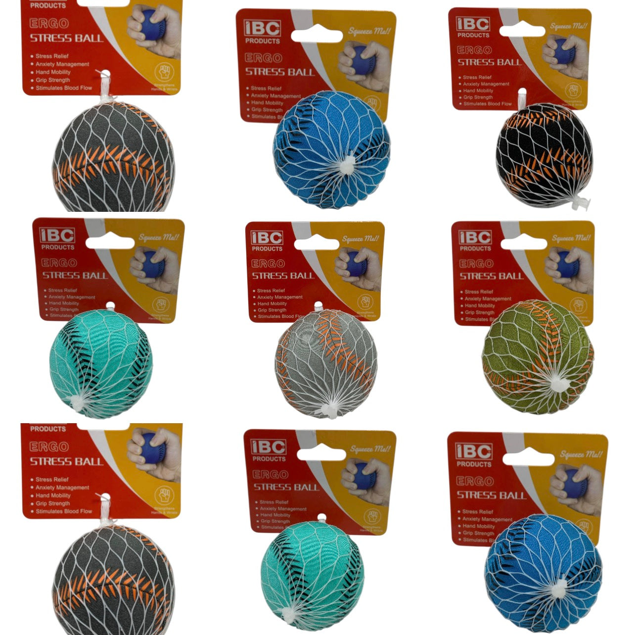 Ergo Stress Ball Assorted Colors || كره توتر الوان متنوعة