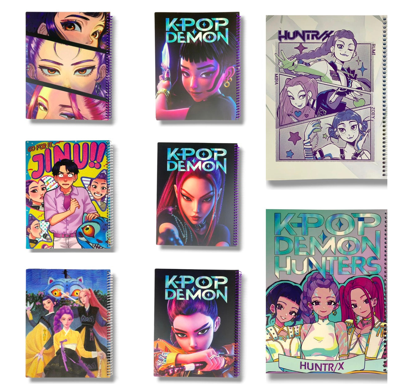 Kpop Demon Hunter Arabic Notebook 8x10 80 Pages Assorted Models || دفتر عربي ٨*١٠ عدد ٨٠ ورقة كي بوب ديمون هنتر موديلات متنوعة