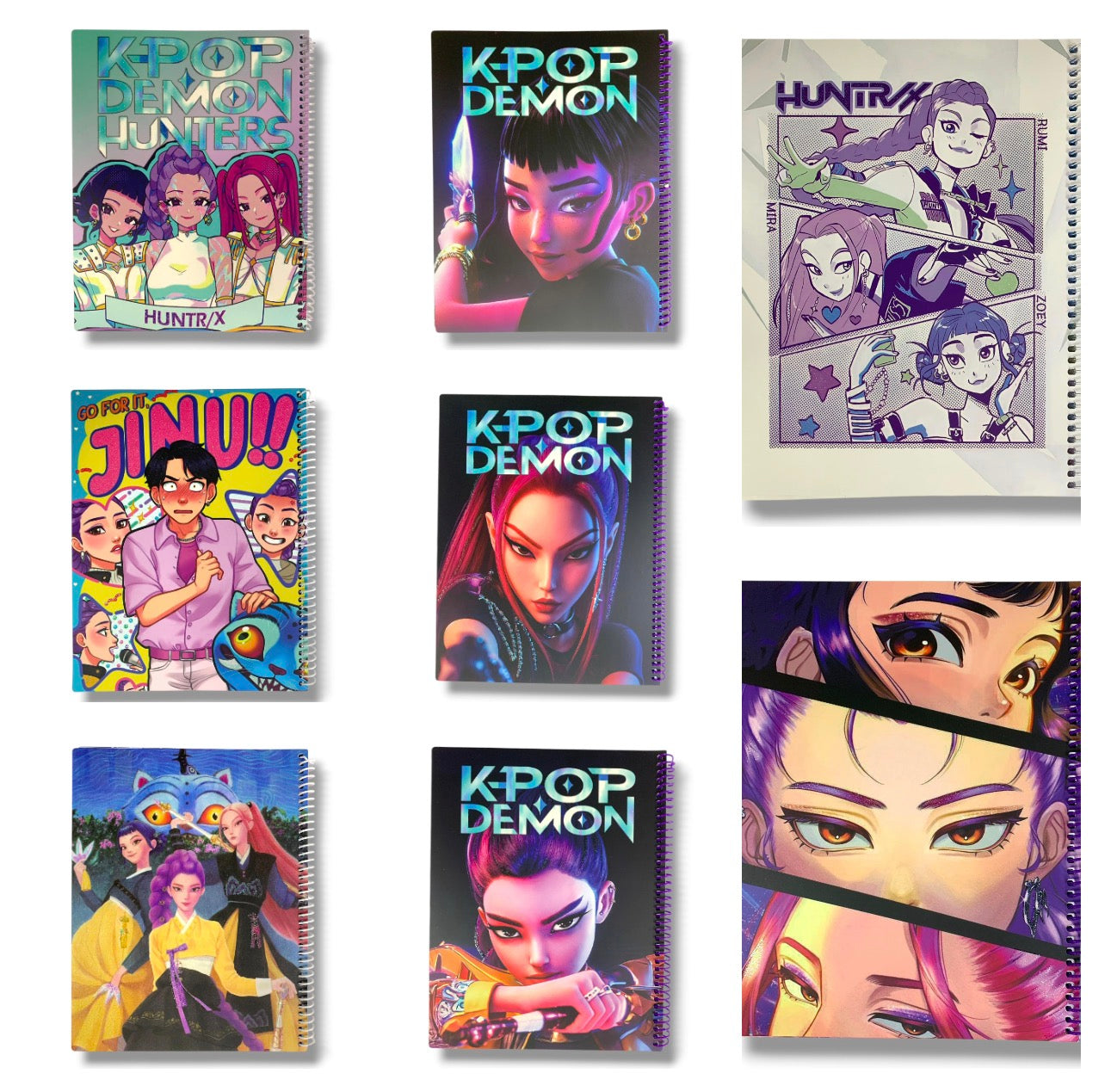 Kpop Demon Hunter Arabic Notebook 8x10 100 Pages Assorted Models || دفتر عربي ٨*١٠ عدد ١٠٠ ورقة كي بوب ديمون هنتر موديلات متنوعة