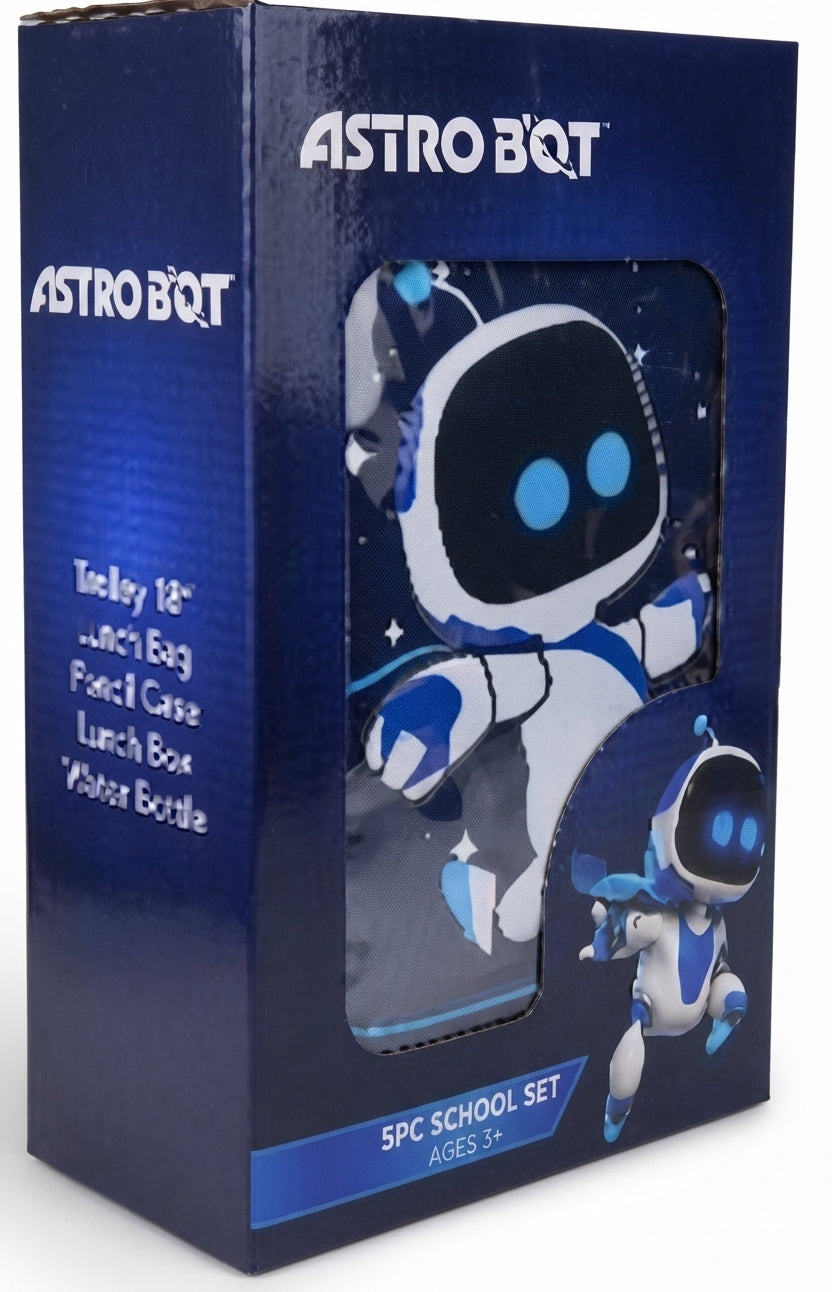 SONY ASTROBOT ASTROBOT GALAXY 5 IN 1 TROLLEY SET  18" || طقم شنطة تروللي سوني أستروبوت أستروبوت جالاكسي ٥ في ١، ١٨ إنش