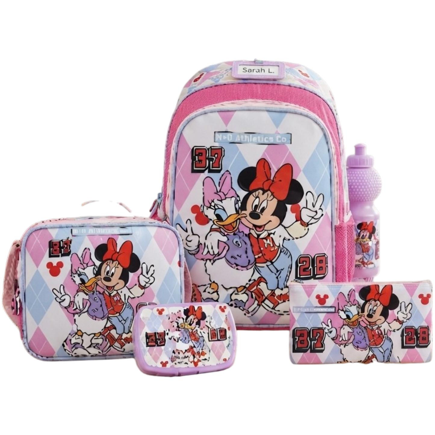 DISNEY  MINNIE MOUSE   M & D 5 IN 1 TROLLEY SET  18" ||  طقم شنطة تروللي مجموعة ديزني ميني ماوس إم آند دي 5 في 1  ، 18 إنش