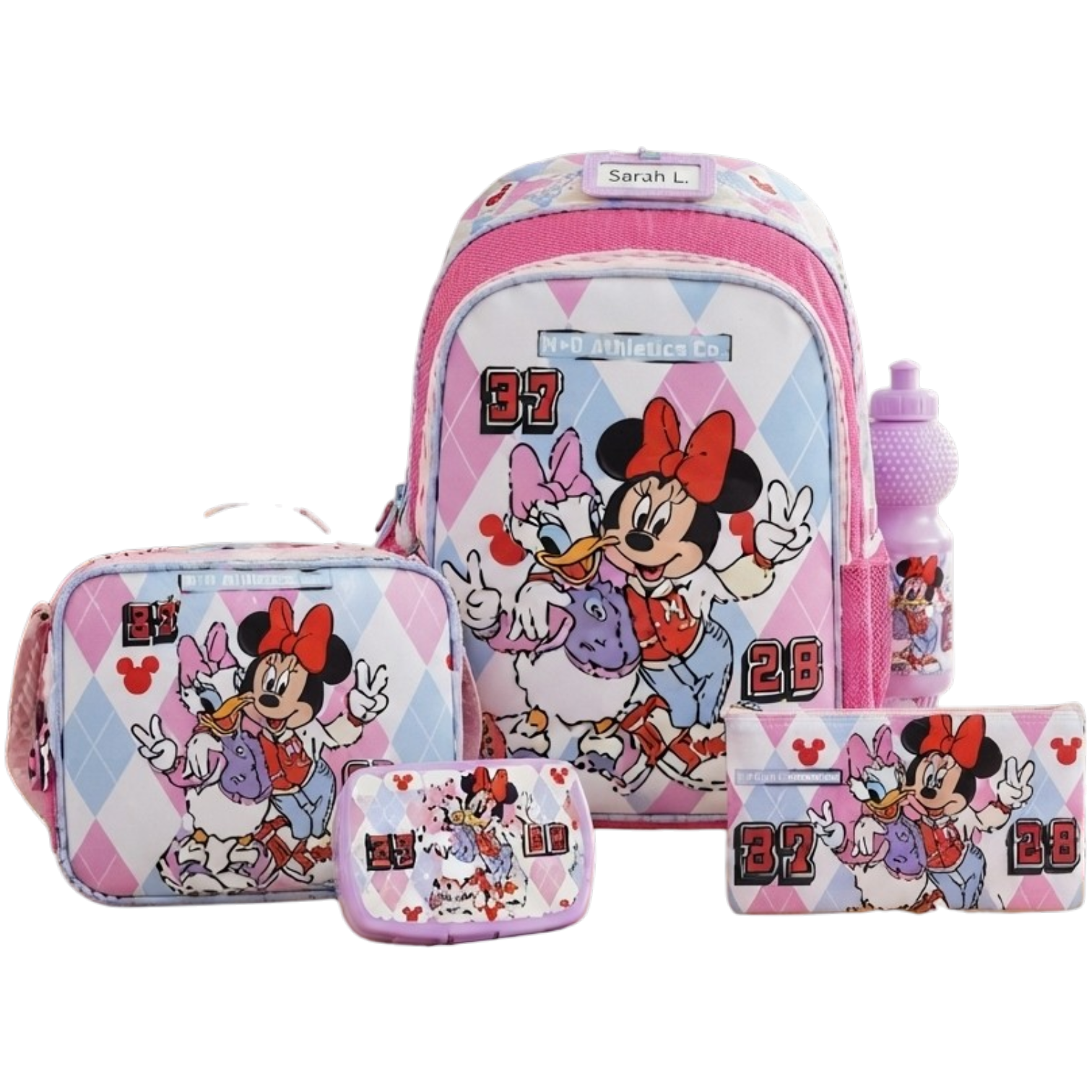 DISNEY  MINNIE MOUSE   M & D 5 IN 1 TROLLEY SET  18" ||  طقم شنطة تروللي مجموعة ديزني ميني ماوس إم آند دي 5 في 1  ، 18 إنش