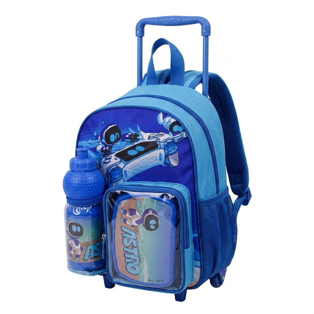 SONY PLAY STATION COMIC STRIP TROLLEY SET 13"  || طقم شنطة تروللي سوني بلاي ستيشن كوميك ستريب، 13 إنش