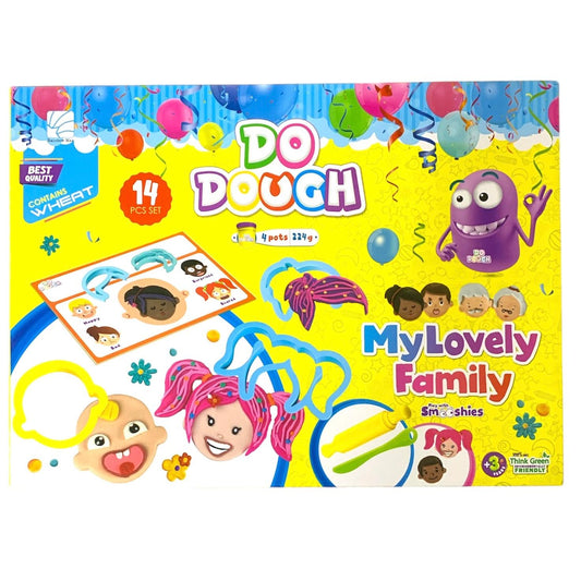 Do Dough Press 14 Pc Set My Lovely Family || مجموعة طين صلصال دو دوه ١٩ قطعة عائلتي الجميلة 