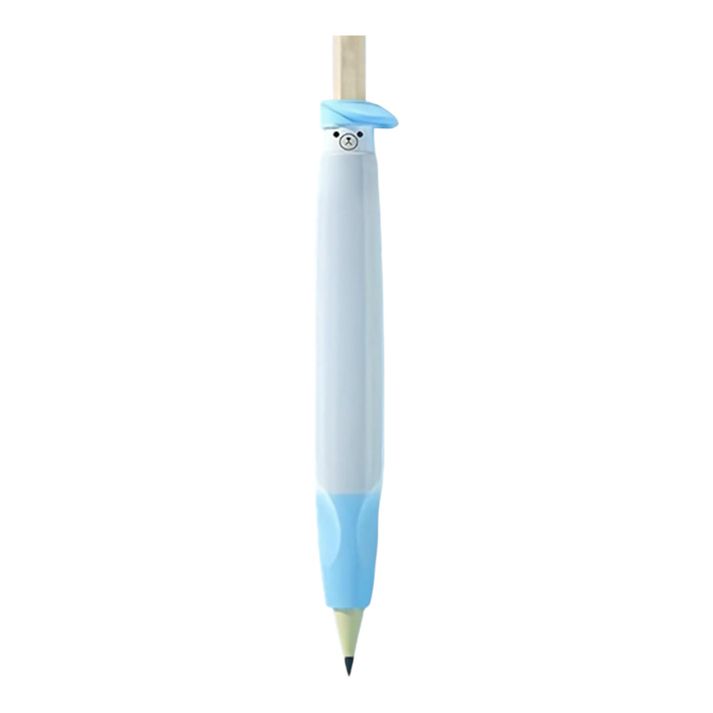 Silicone Hand Writing Aid Pencil Holder For Kids Blue Color || مسكة قلم كاملة للاطفال لون ازرق