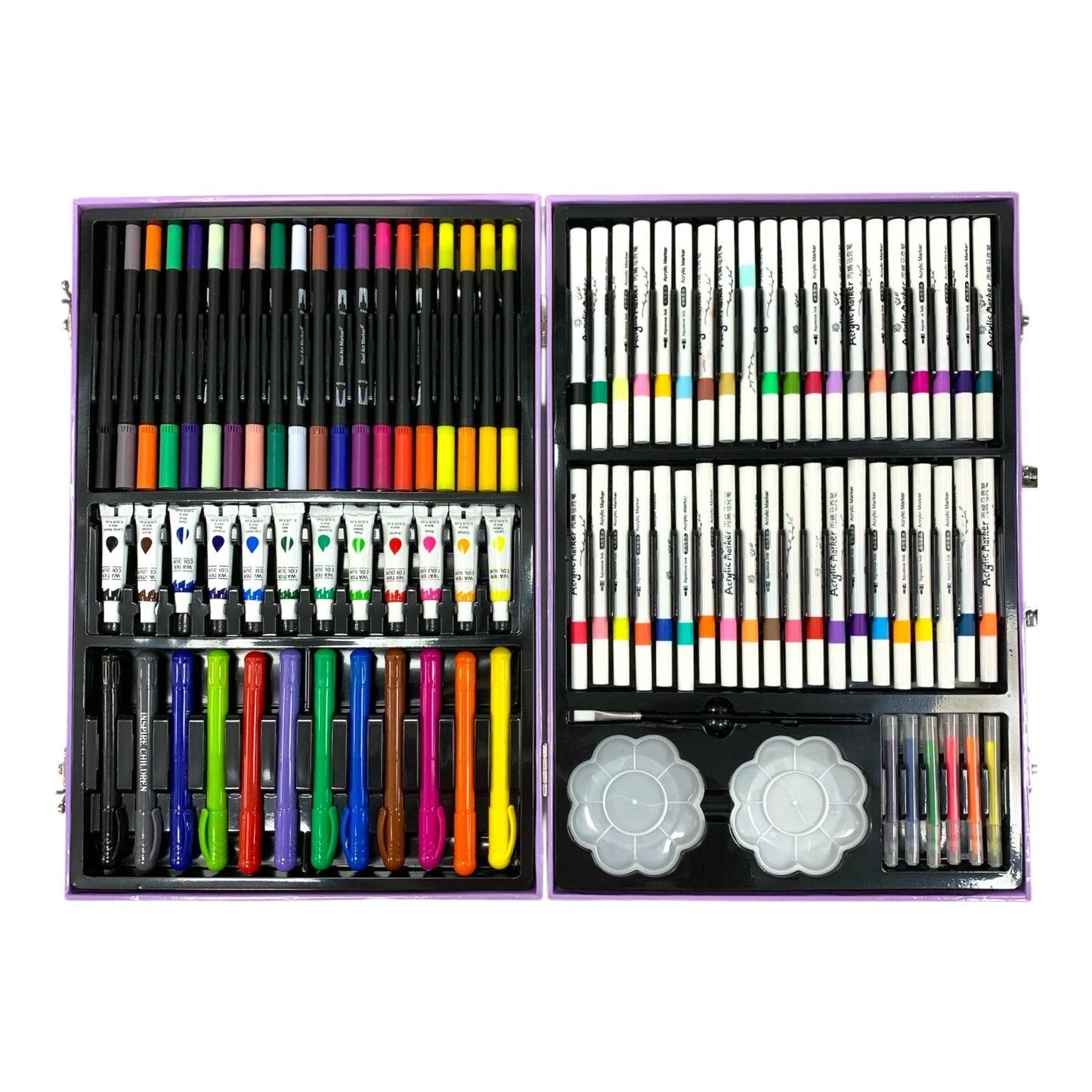 Kuromi Coloring Case 113 Pcs || جنطة تلوين كرومي ١١٣ قطعة