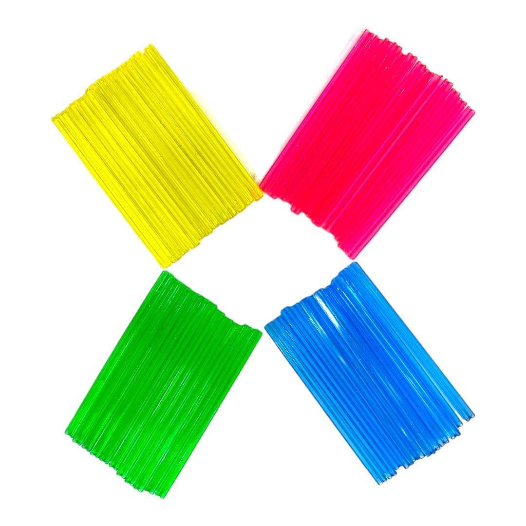 Colored Plastic Rods 50 Pack || اعواد بلاستيك ملونه شد ٥٠