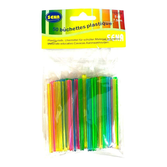 Colored Plastic Rods 50 Pack || اعواد بلاستيك ملونه شد ٥٠