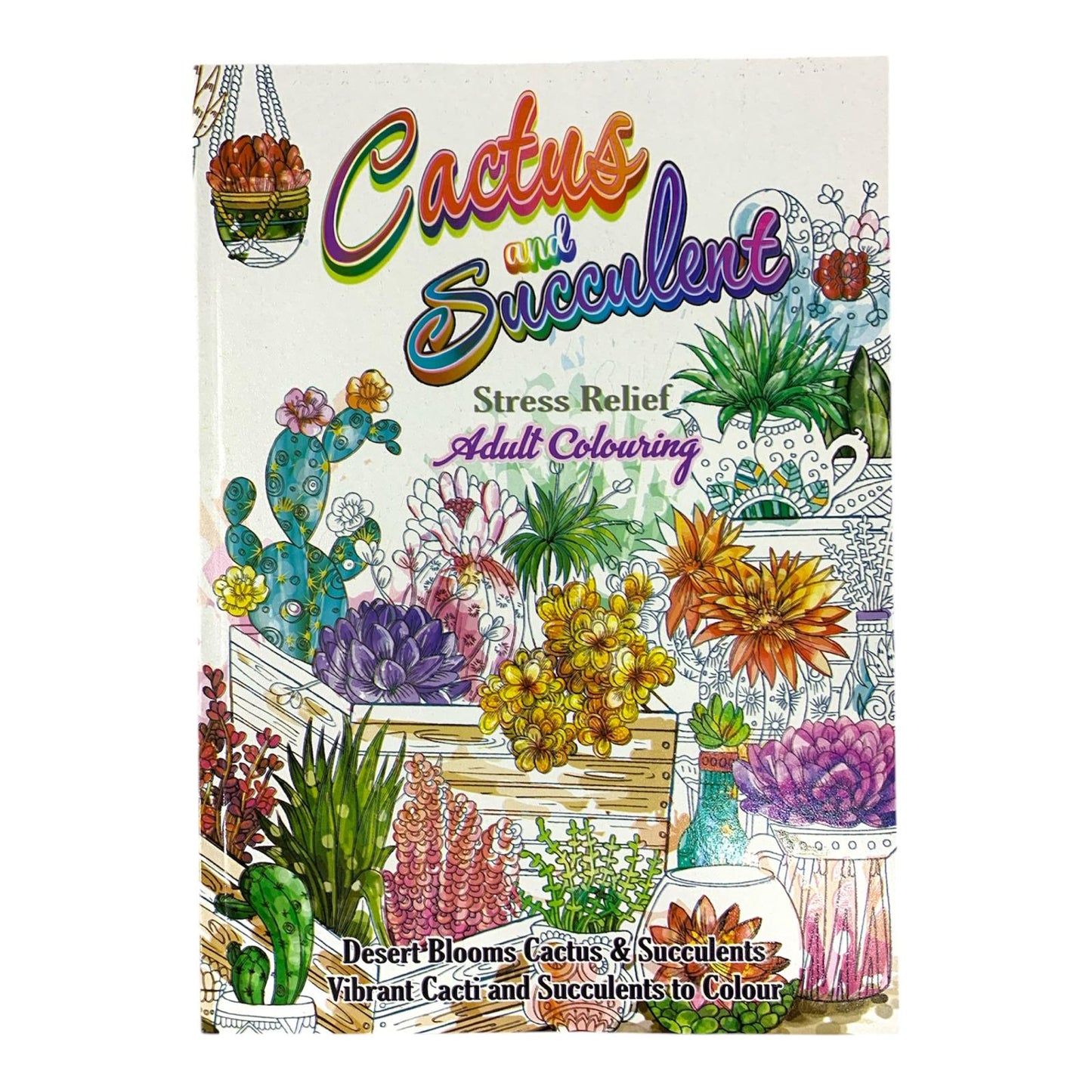 Cactus and Succulents Coloring Book || دفتر تلوين للكبار الصبارات والنباتات