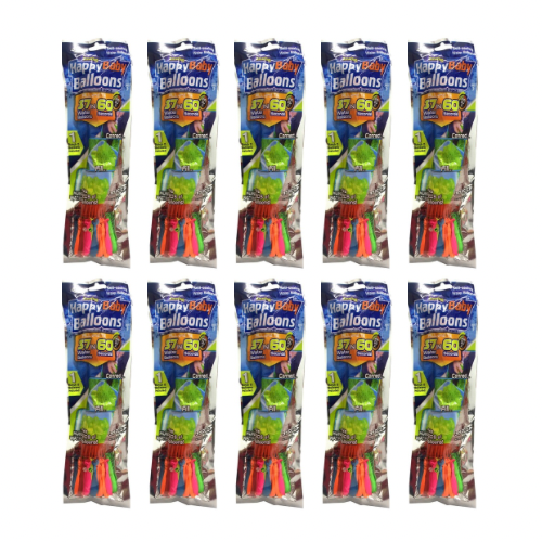 Happy Baby Water Ballon 37 Pcs 10 Pack || مجموعة بالونات ٣٧ بالون ١٠ باكيت