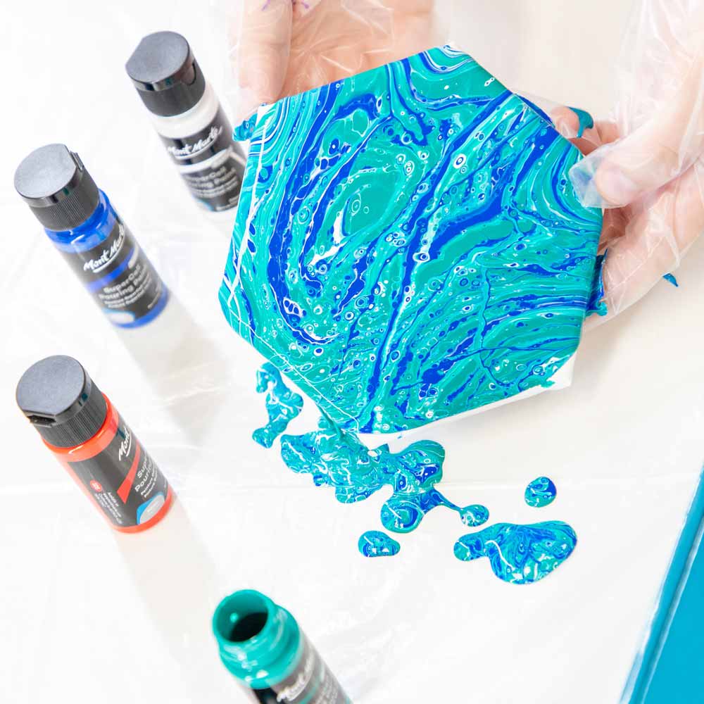 Mont Marte Premium SuperCell Pouring Paint Kit - 23 Piece Ready-to-Pour Art || مجموعة الوان اكريليك سكب مونت مارت ٢٣ قطعة