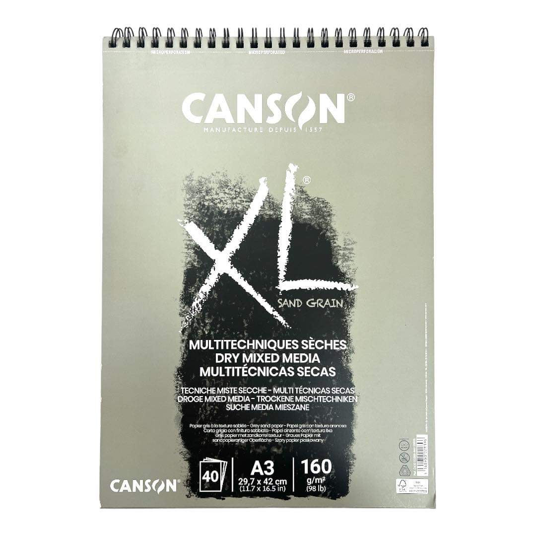 Canson XL Mix Media A3 Size 160 gsm 40 Pages || A3 كراسة رسم كانسون اكس ال سماكة ١٦٠ جرام ٤٠ ورقة ميكس ميديا حجم