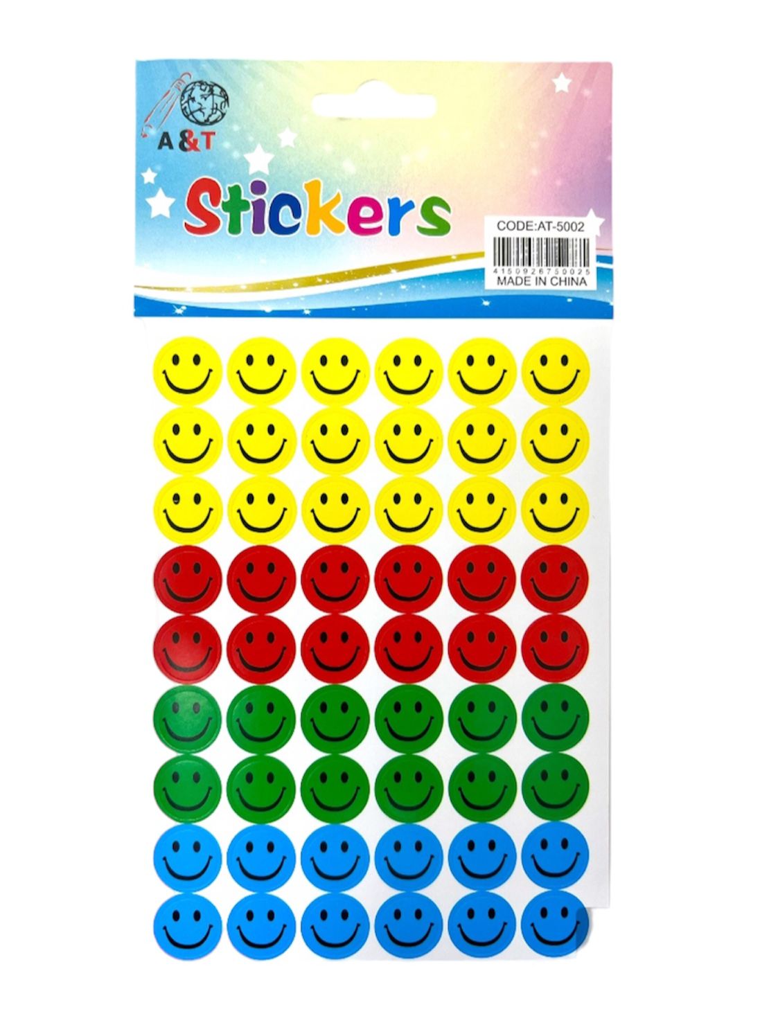 A&T Stickers Smiley Colored || ستيكرز ملونة سمايلي