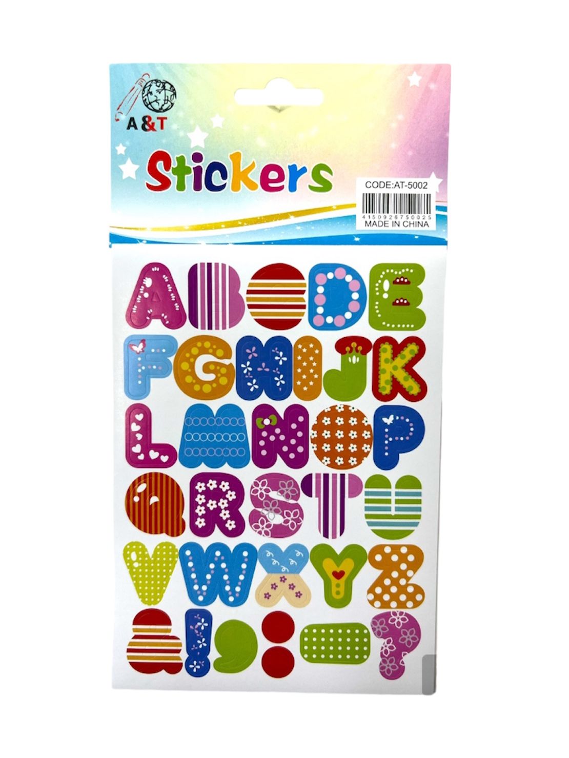A&T Stickers Colored Alphabet || ستيكرز ملونة احرف انجليزي ملونة 