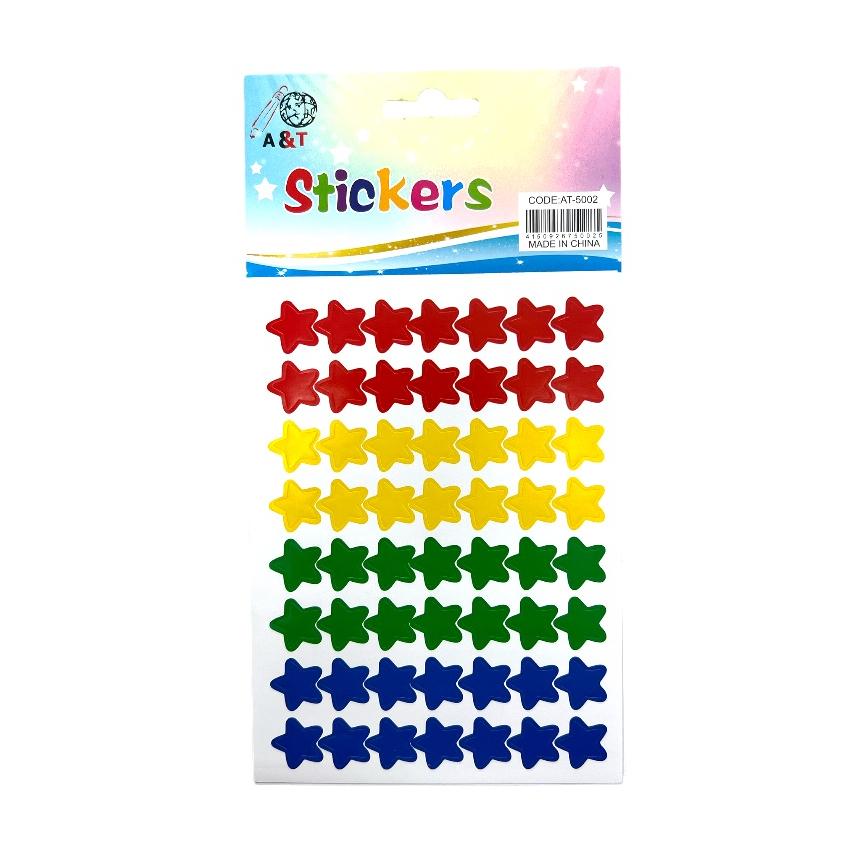 A&T Stickers Colored Stars || ستيكرز نجوم ملونة