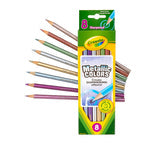 Crayola 8 Metallic Colored Pencils || الوان كرايولا خشبية الوان ميتاليك عدد 8 حبة