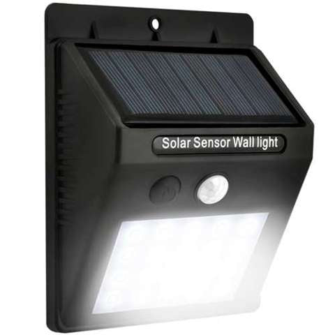 Solar Powered LED Wall Light 