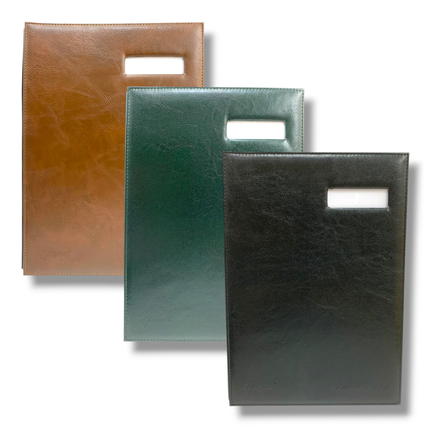Signature Book Leather Assorted Color || دفتر بريد للتوقيع جلد الوان متنوعة