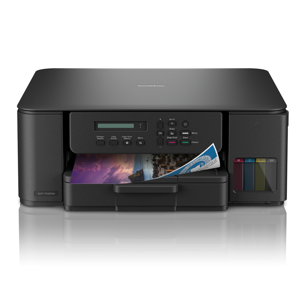 Brother T530DW Refill Ink Tank System 3in1 Duplex Printer, Print, Scan, Copy, Wireless || طابعة برثر تانك ٣ في ١ وايرلس