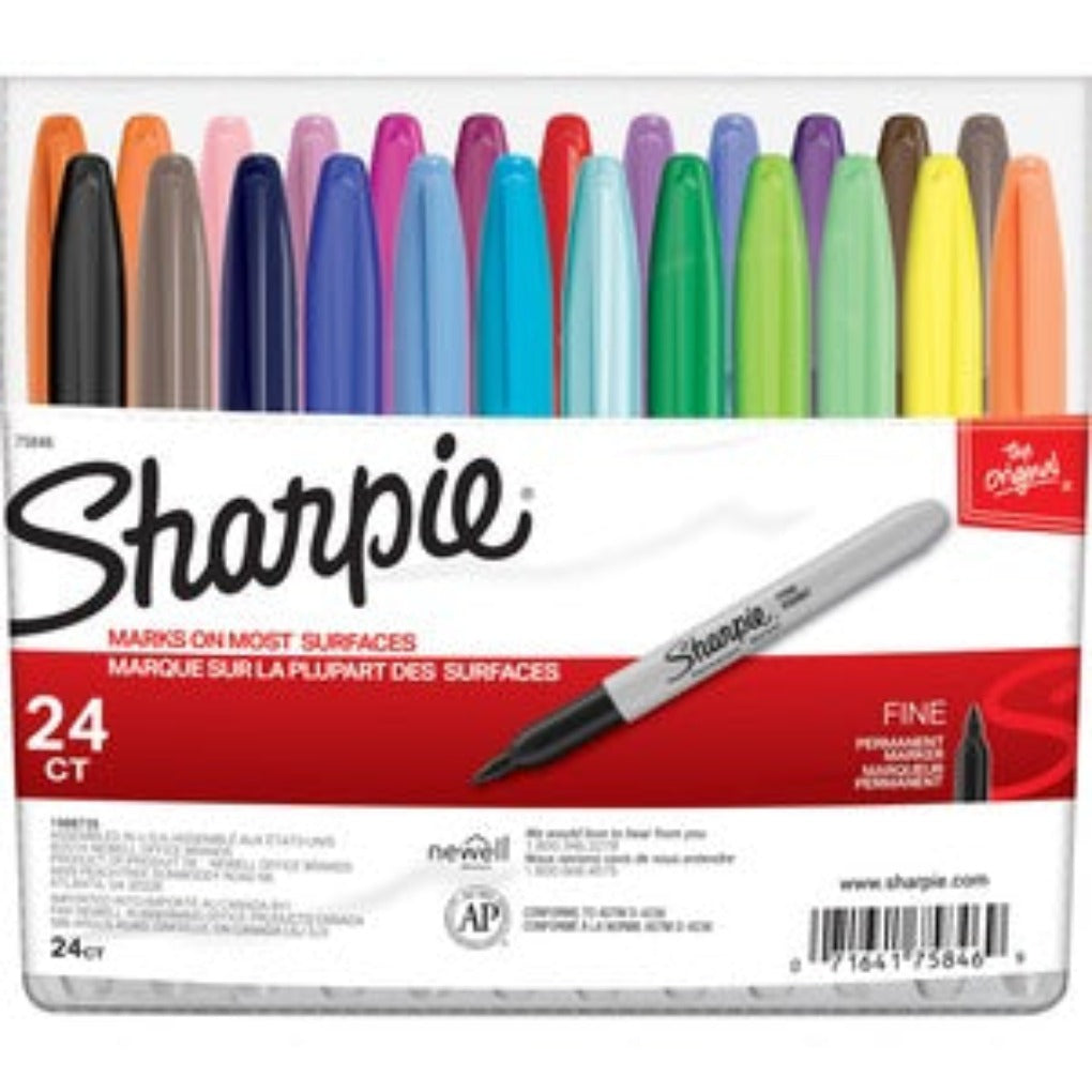 Sharpie Colored Markers 24 Color Set || مجموعة الوان شاربي ماركرز ٢٤ لون 