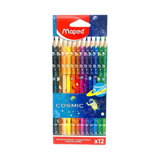 Maped Colored Pencils 12 Colors Cosmic || الوان خشبية ١٢ لون مابد كوزميك 