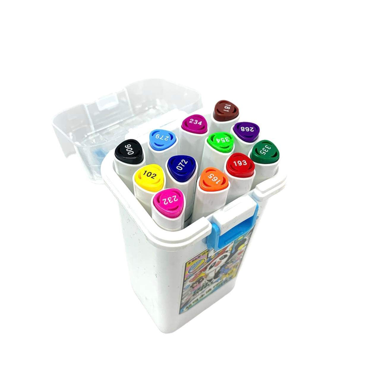 A&T Crazy Bubble Panda Sketch Marker 12 Colors || الوان سكيتش ماركرز باندا ١٢ لون