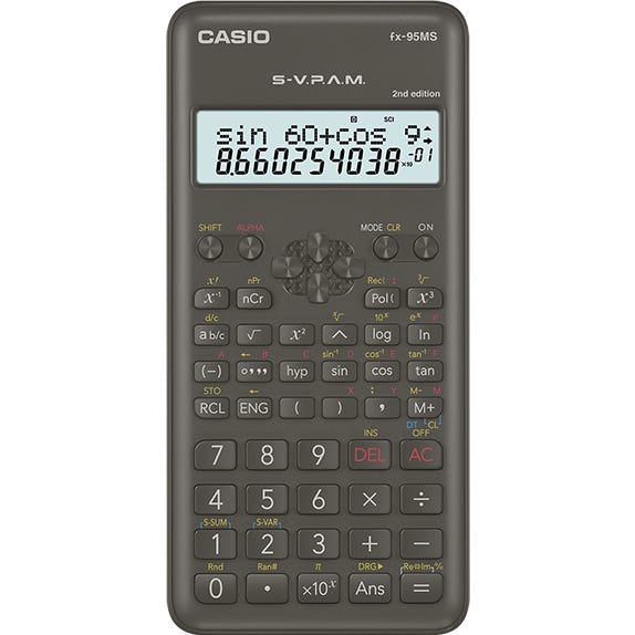 Casio Scientific Calculator FX-95MS || الة حاسبة كاسيو العلمية اف اكس ٩٥ ام اس