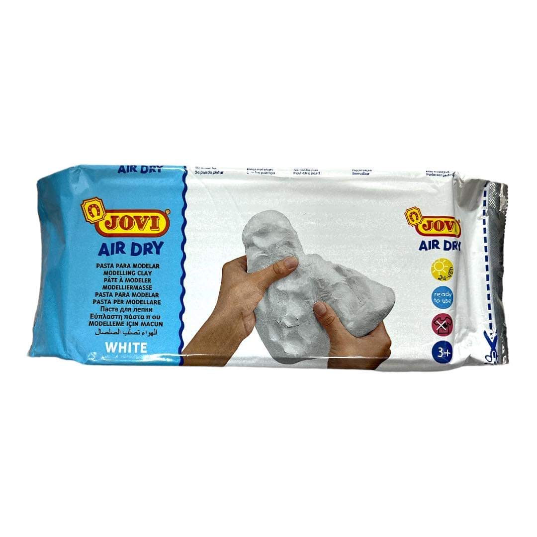 White Air Dry Modeling Clay 1 Kg || طين صلصال ١ كيلو لون ابيض