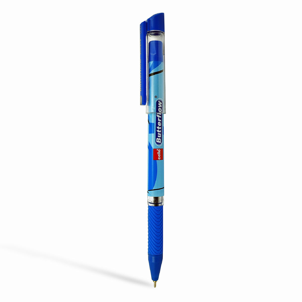 Cello Butterflow Ink Ball Pens, 0.7 mm 25 Pack Blue || علبة اقلام حبر سيلو بترفلاي شد ٢٥ قلم