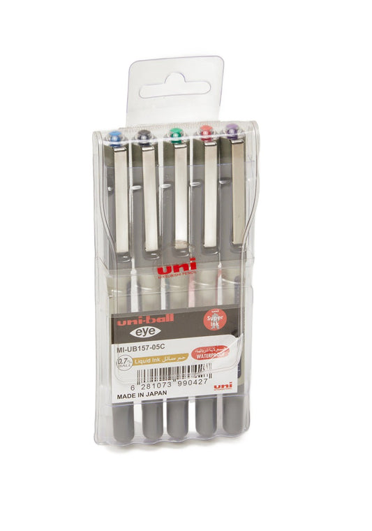 Uni Ball Fine Pen - Set of 5 Colors || طقم اقلام يوني بول ٥ لون 